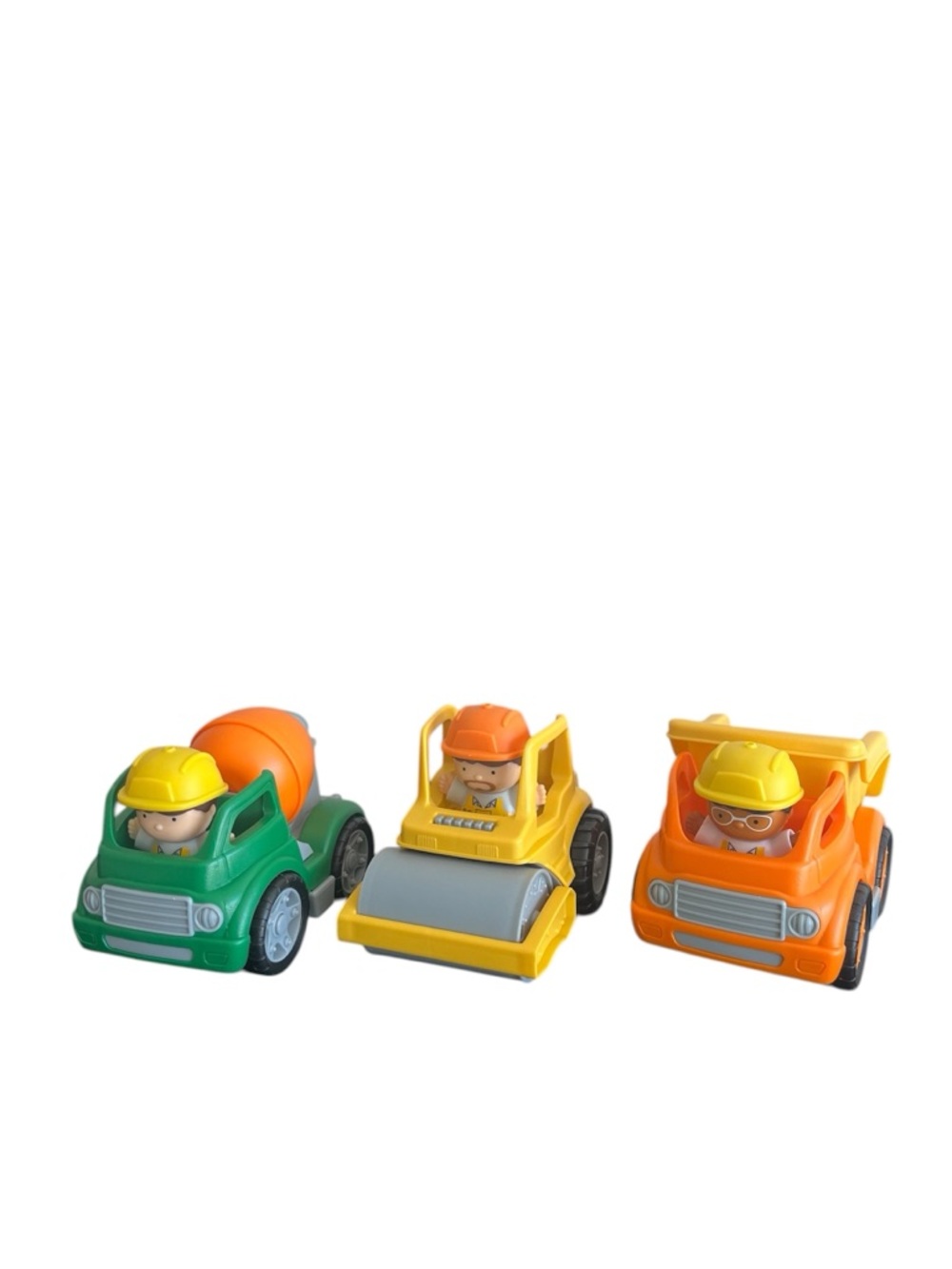 Playgo Mini Construction Fleet Vehicles Dump Truck Cement Mixer City Road Roller
